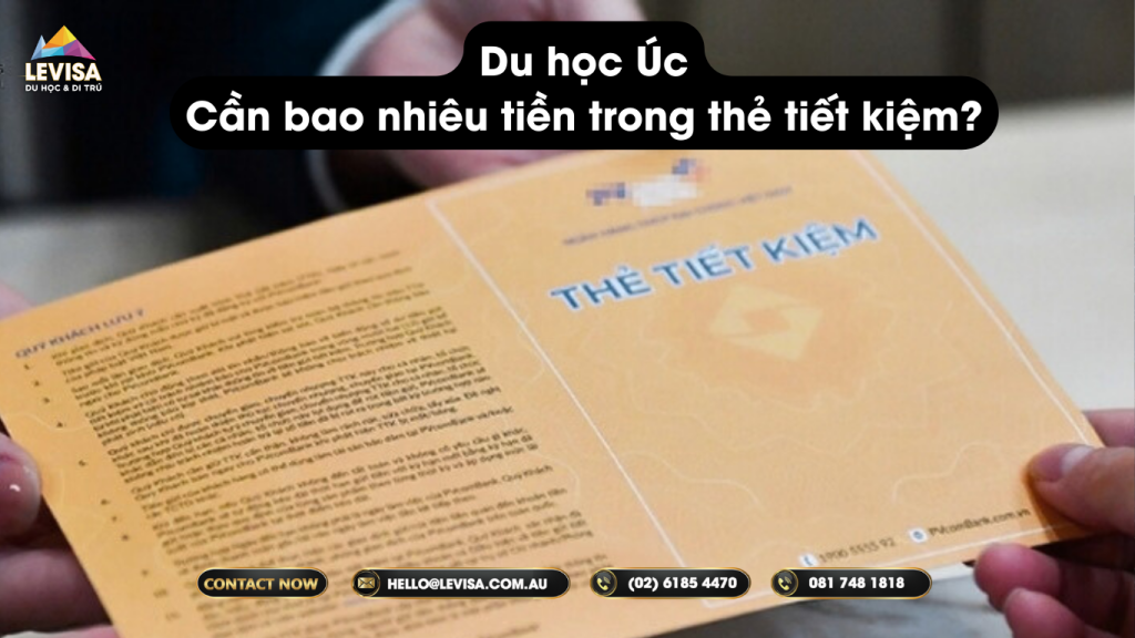 Để chứng minh tài chính khi du học Úc bạn cần có sổ tiết kiệm kèm theo