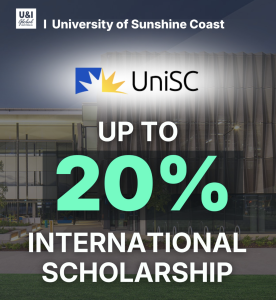 chính sách học bổng tự động lên đến 20% toàn khóa học tại UniSC