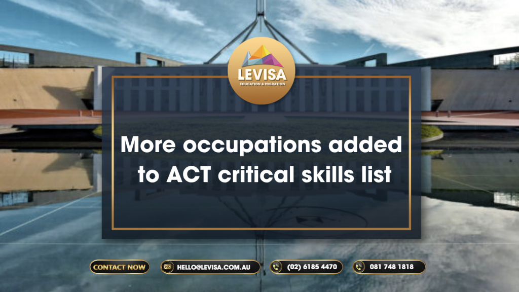 More occupations added to ACT critical skills list