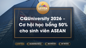 Học bổng CQUniversity Australia 2026 giảm 50% học phí dành cho sinh viên ASEAN đăng ký du học Australia
