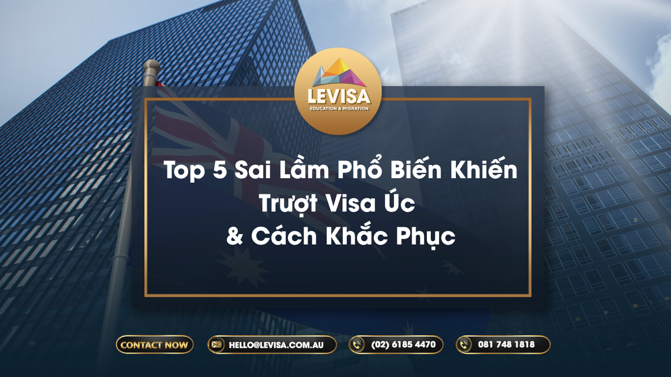 Top 5 Sai Lầm Phổ Biến Khiến Trượt Visa Úc & Cách Khắc Phục - LEVISA